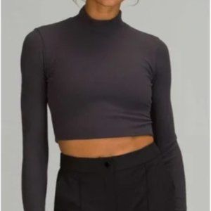 Lululemon LA Open Back Mock Neck Long-Sleeve Top